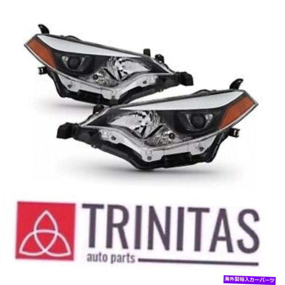 USヘッドライト 2014-2016トヨタカローラヘッドライトヘッドランプアフターマーケット左+右 For 2014-2016 Toyota Corolla Headlights Headlamps Aftermarket Left+Right【並行輸入品】