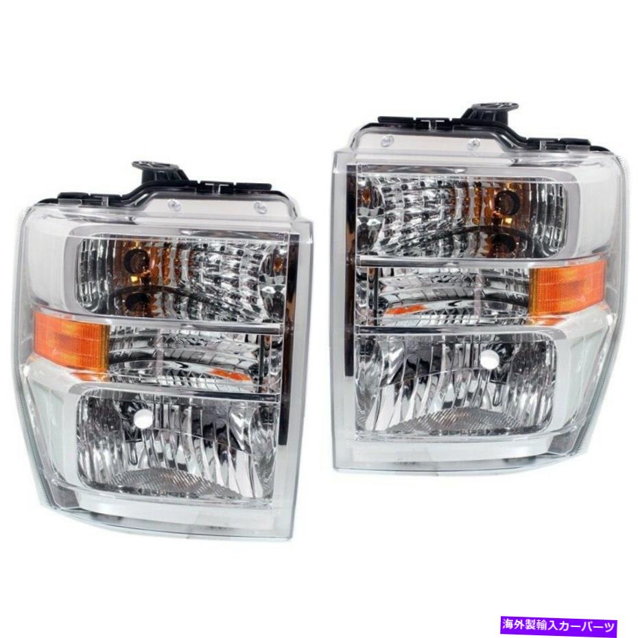 USヘッドライト フォードヴァンピックアップブランドのためのハロゲンヘッドライトランプアセンブリLH RHペア Halogen Headlight Lamp Assembly LH RH Pair for Ford Van Pickup Brand New【並行輸入品】