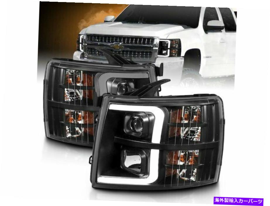 USヘッドライト 2007-2013シボレーSilverado 3500 HDヘッドライトセットAnzo 55392PS 2008 2009 For 2007-2013 Chevrolet Silverado 3500 HD Headlight Set Anzo 55392PS 2008 2009【並行輸入品】