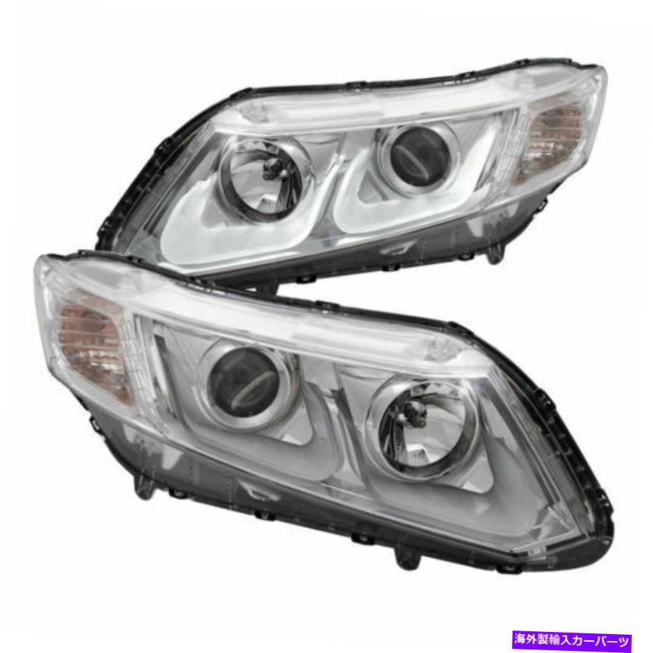 USヘッドライト Anzo 121478 Honda Civic 2/4-DRのためのChromeクリアU-BARスタイルのプロジェクターヘッドライト Anzo 121478 Chrome Clear U-Bar Style Projector Headlights for Honda Civic 2/4-DR【並行輸入品】
