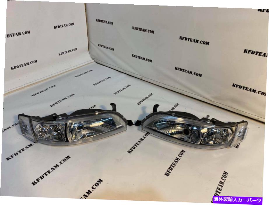 USヘッドライト クリアヘッドライトJZX90 Mark2 92-96 +サイドメーカー Clear headlights jzx90 mark2 92-96 +side makers【並行輸入品】