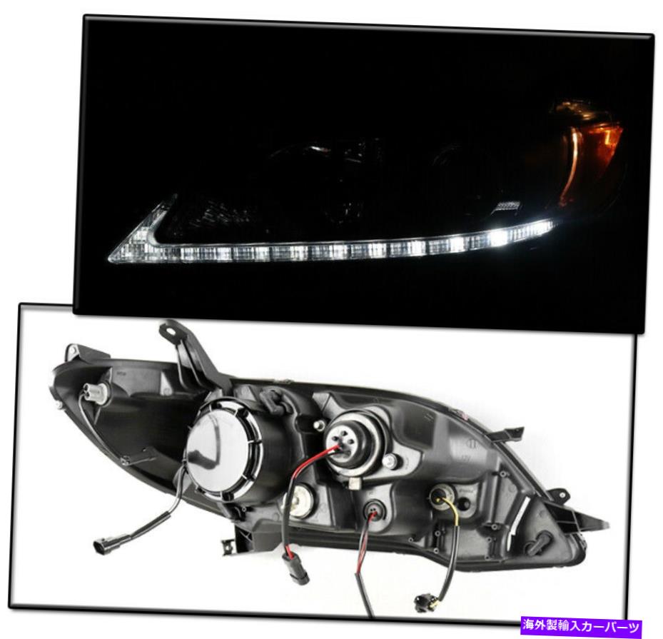 USヘッドライト 15-19トヨタシエナSE Limited LEDプロジェクターヘッドライトランプブラック左+右 FOR 15-19 TOYOTA SIENNA SE LIMITED LED PROJECTOR HEADLIGHT LAMP BLACK LEFT+RIGHT【並行輸入品】