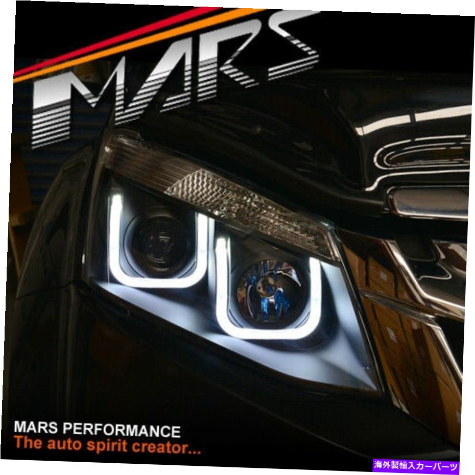 USヘッドライト Isuzu D-Max 12-16 LS-M LS-U SX Xランナーのための黒LED DRLプロジェクターヘッドライト Black LED DRL Projector Head Lights for ISUZU D-MAX 12-16 LS-M LS-U SX X-RUNNER【並行輸入品】｜Us Custom Parts Shop USDM