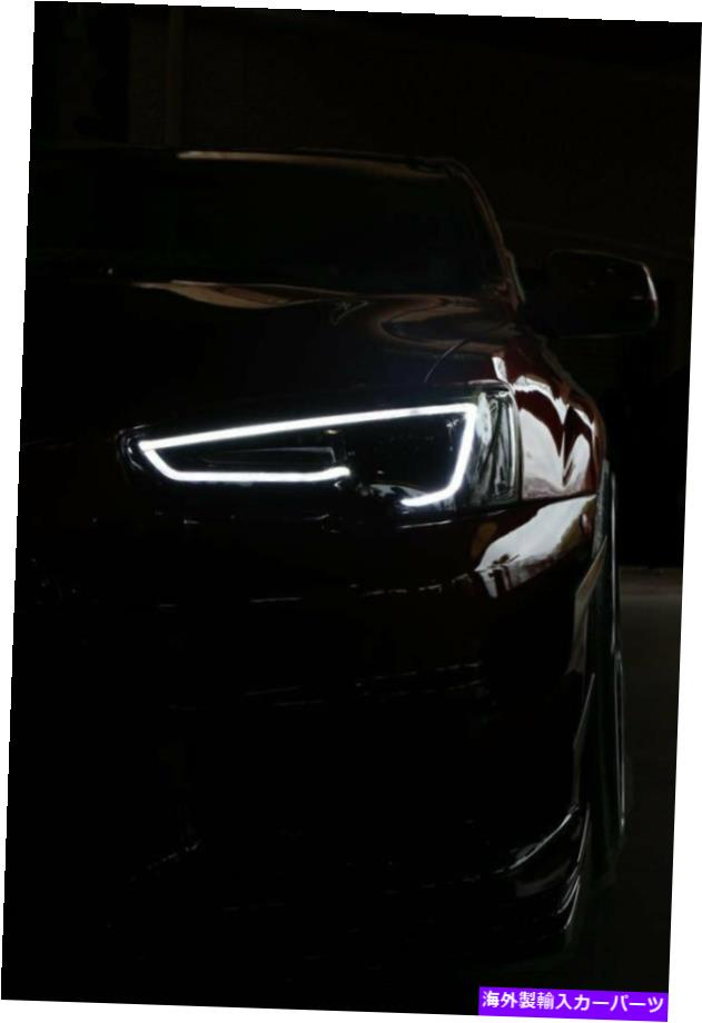 USヘッドライト Vland LEDヘッドライト2008-2017三菱ランサーEVO Xアウディルック - ブラックハウジング VLAND LED Headlights 2008-2017 Mitsubishi Lancer EVO X Audi Look - Black housing【並行輸入品】