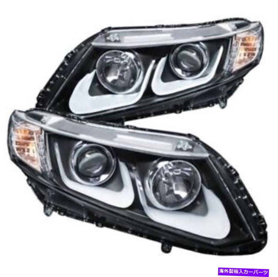 USヘッドライト Anzo 121479プロジェクターヘッドライトセット12-15ホンダシビック新規 Anzo 121479 Projector Headlight Set 2pc w/U-Bar For 12-15 Honda Civic NEW【並行輸入品】