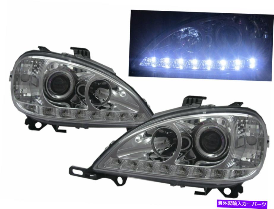 USヘッドライト メルセデス・ベンツLHD用W163 02-05改築SUV LEDバープロジェクターヘッドライトクローム W163 02-05 FACELIFT SUV LED Bar Projector Headlight Chrome for Mercedes-Benz LHD【並行輸入品】｜Us Custom Parts Shop USDM