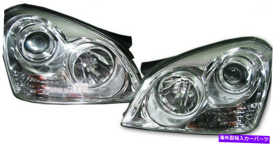 USヘッドライト KIA 2006-2008 Optima / LotzeのためのOEM本物のクロムの背景ヘッドランプL + Rセット OEM Genuine Chrome Background Head Lamp L+R Set for KIA 2006-2008 Optima / Lotze【並行輸入品】｜Us Custom Parts Shop USDM