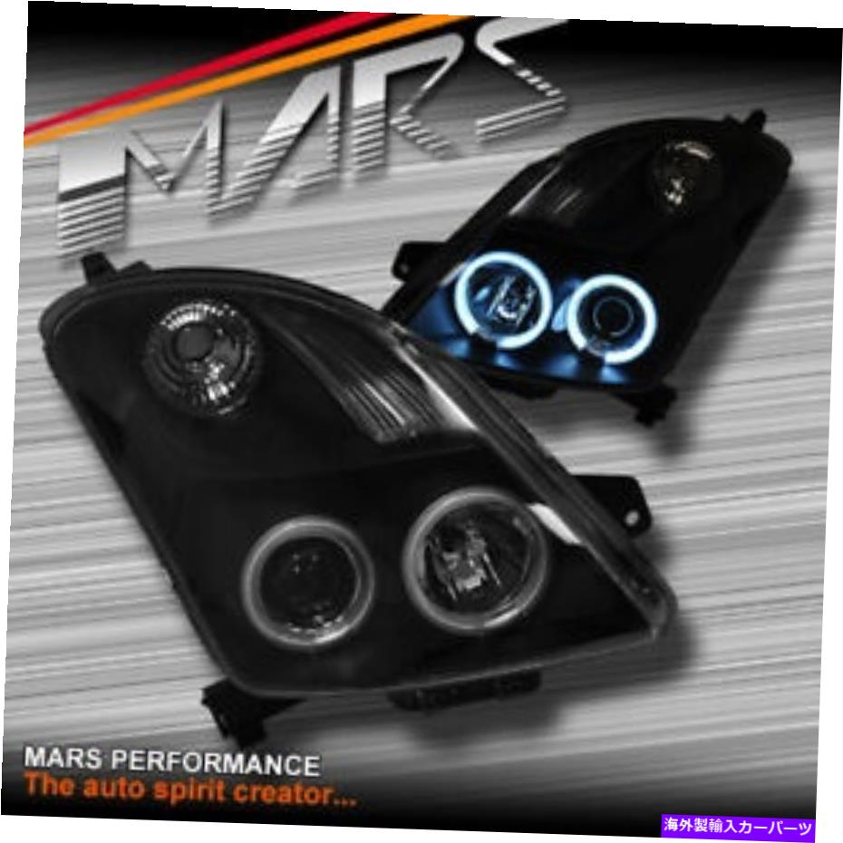 USヘッドライト 黒いCCFLの天使の目のプロジェクターヘッドライト04-06 07-10 07-10＆スポーツ Black CCFL Angel Eyes Projector Head Lights for Suzuki Swift 04-06 07-10 & Sport【並行輸入品】