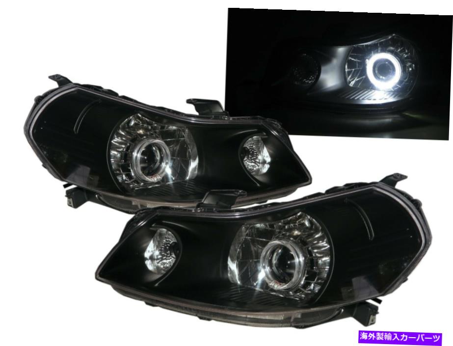USヘッドライト SX4 MK1 07-13 4D / 5DガイドLED Angel-Eye Projector Headlight BK EU用鈴木LHD SX4 MK1 07-13 4D/5D Guide LED Angel-Eye Projector Headlight BK EU for SUZUKI LHD【並行輸入品】