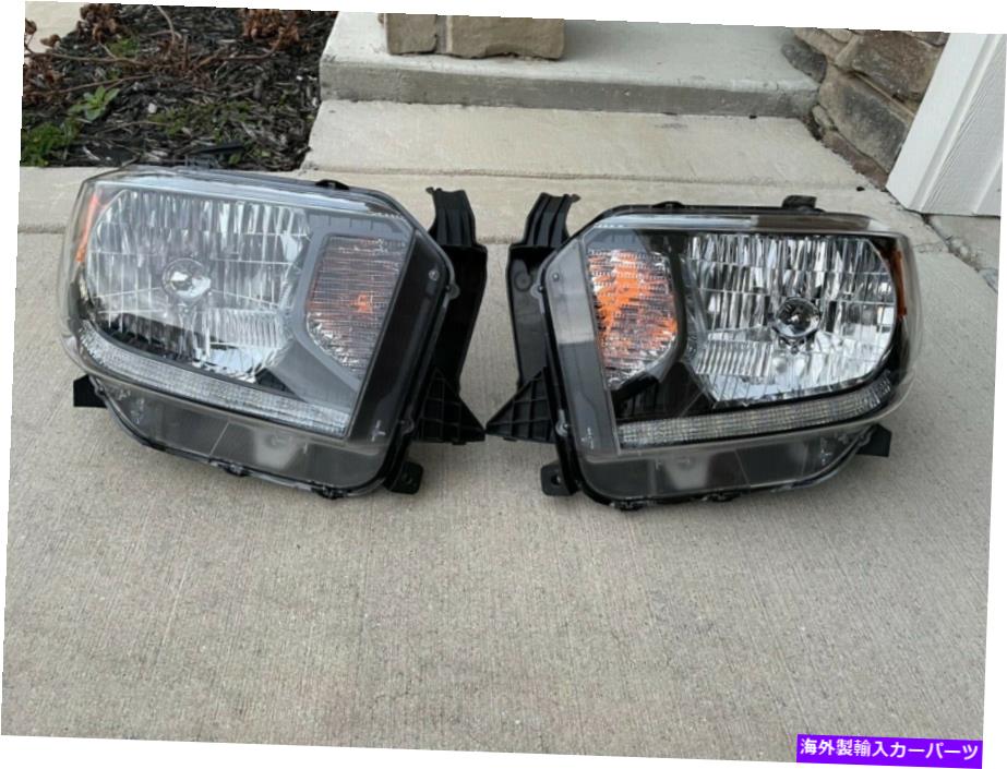 USヘッドライト TOYOTA TUNDRA 14-21 OEMヘッドランプW / LED DRL. Toyota Tundra 14-21 OEM Headlamps w/ LED DRL【並行輸入品】
