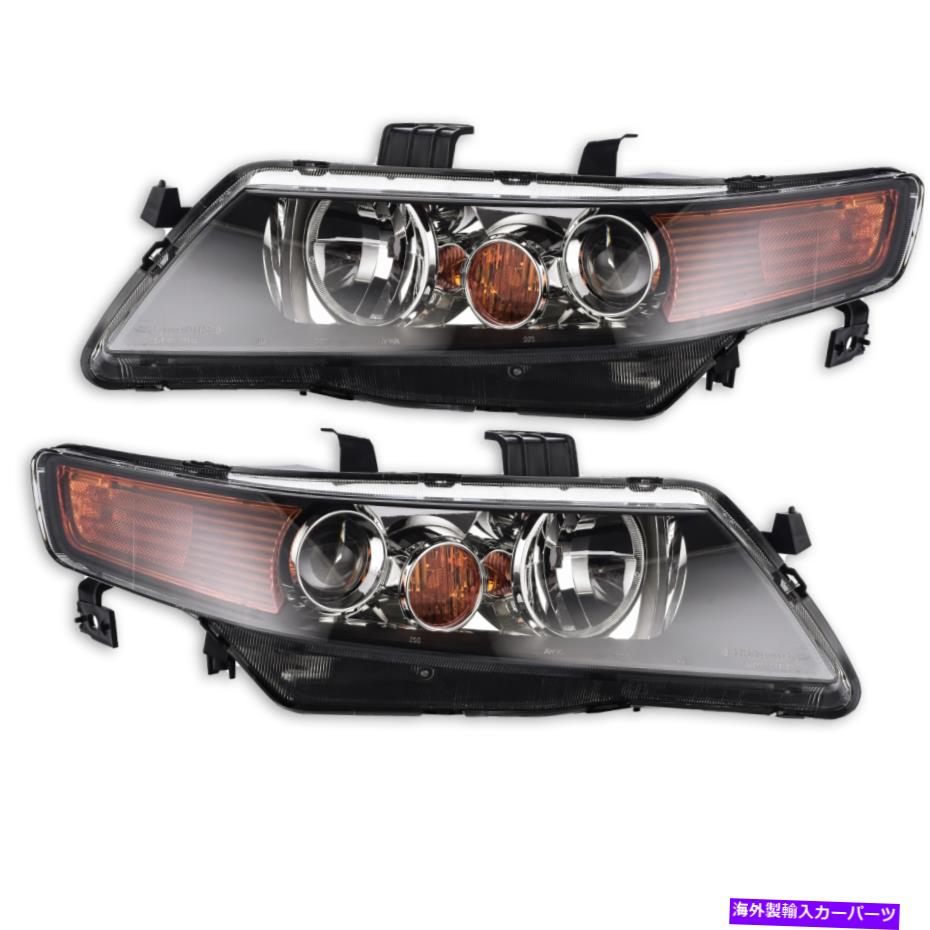USヘッドライト ドライバーと助手席側のヘッドランプレンズ/ハウジング - フィット2004-2005 Acura TSX Driver and Passenger Side Headlamp Lens/Housing - Fits 2004-2005 Acura TSX【並行輸入品】