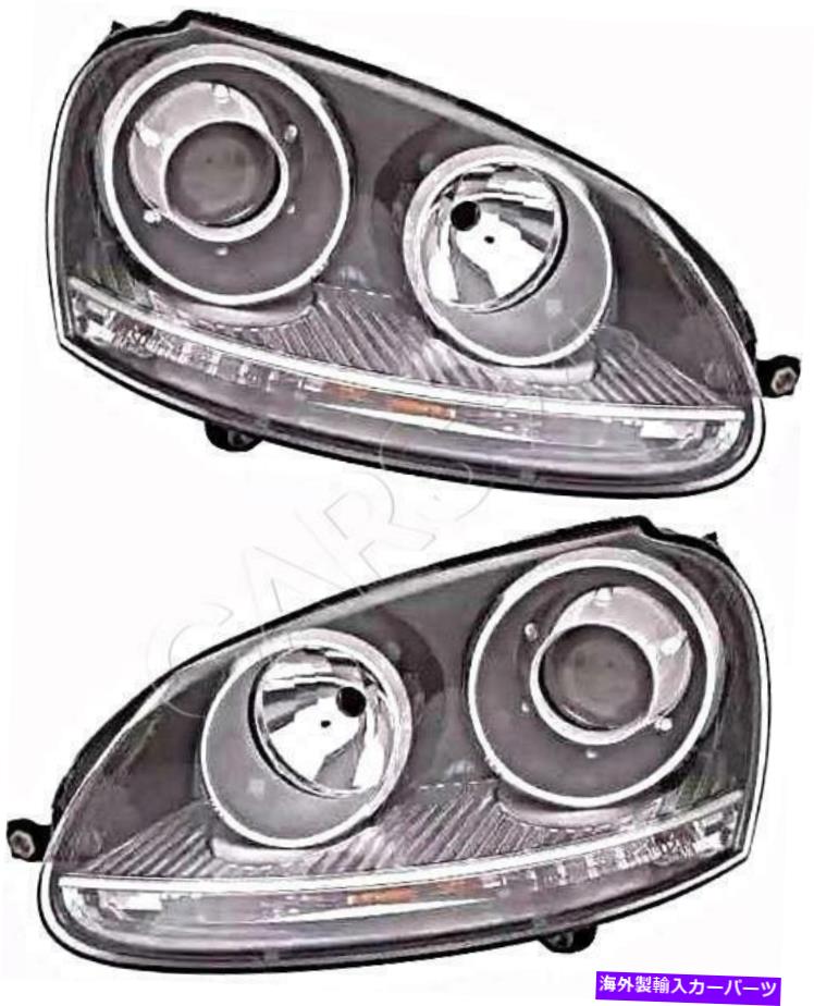 USヘッドライト VWゴルフMK5 GTI 2003-2010ヘッドライトフロントランプ左+右ペア VW Golf MK5 GTI 2003-2010 Headlights Front Lamps LEFT + RIGHT Pair【並行輸入品】｜Us Custom Parts Shop USDM