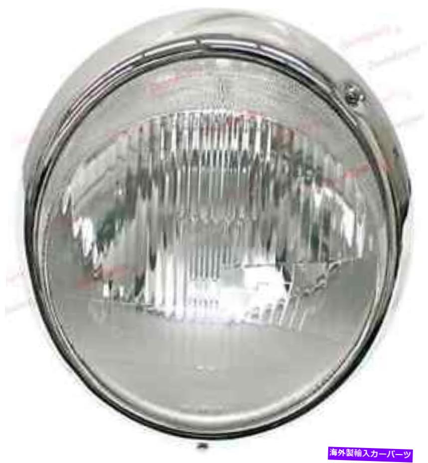 USヘッドライト ポルシェ911 912 1x H4ヘッドライトユーロクローム Porsche 911 912 1x H4 Headlight euro chrome no bulbs oem AL new【並行輸入品】