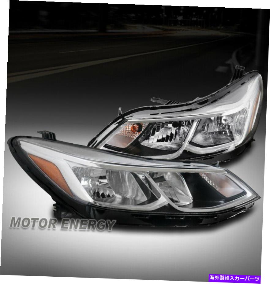 USヘッドライト 16 17 18 Chevy Cruzeの交換ヘッドライトヘッドランプクロム左+右ペア FOR 16 17 18 CHEVY CRUZE REPLACEMENT HEADLIGHTS HEADLAMPS CHROME LEFT+RIGHT PAIR【並行輸入品】