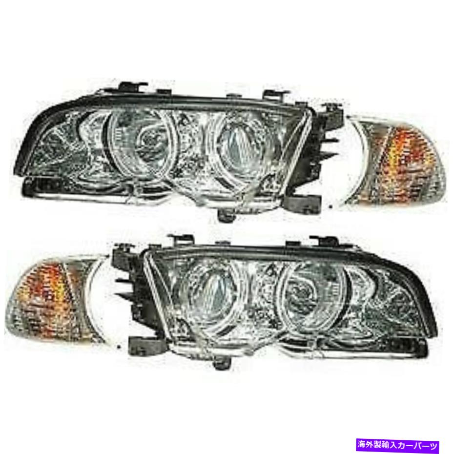 USヘッドライト 121268アナゾヘッドライトランプドライバー＆旅客辺323 325 328 330 LH RH 121268 Anzo Headlight Lamp Driver & Passenger Side New for 323 325 328 330 LH RH【並行輸入品】