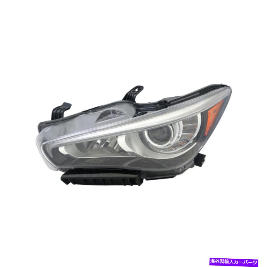 USヘッドライト ヘッドライトアセンブリ左TYC 20-9506-00フィット14-17 Infiniti Q50 Headlight Assembly Left TYC 20-9506-00 fits 14-17 Infiniti Q50【並行輸入品】