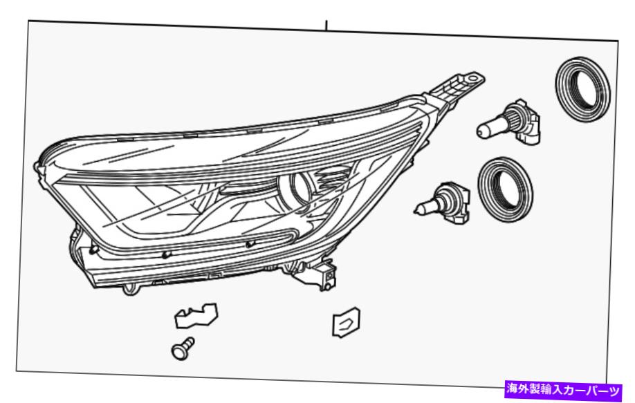 USヘッドライト 本物のホンダヘッドライトアセンブリL 33150-TLA-A01 Genuine Honda Headlight Assembly L 33150-TLA-A01【並行輸入品】