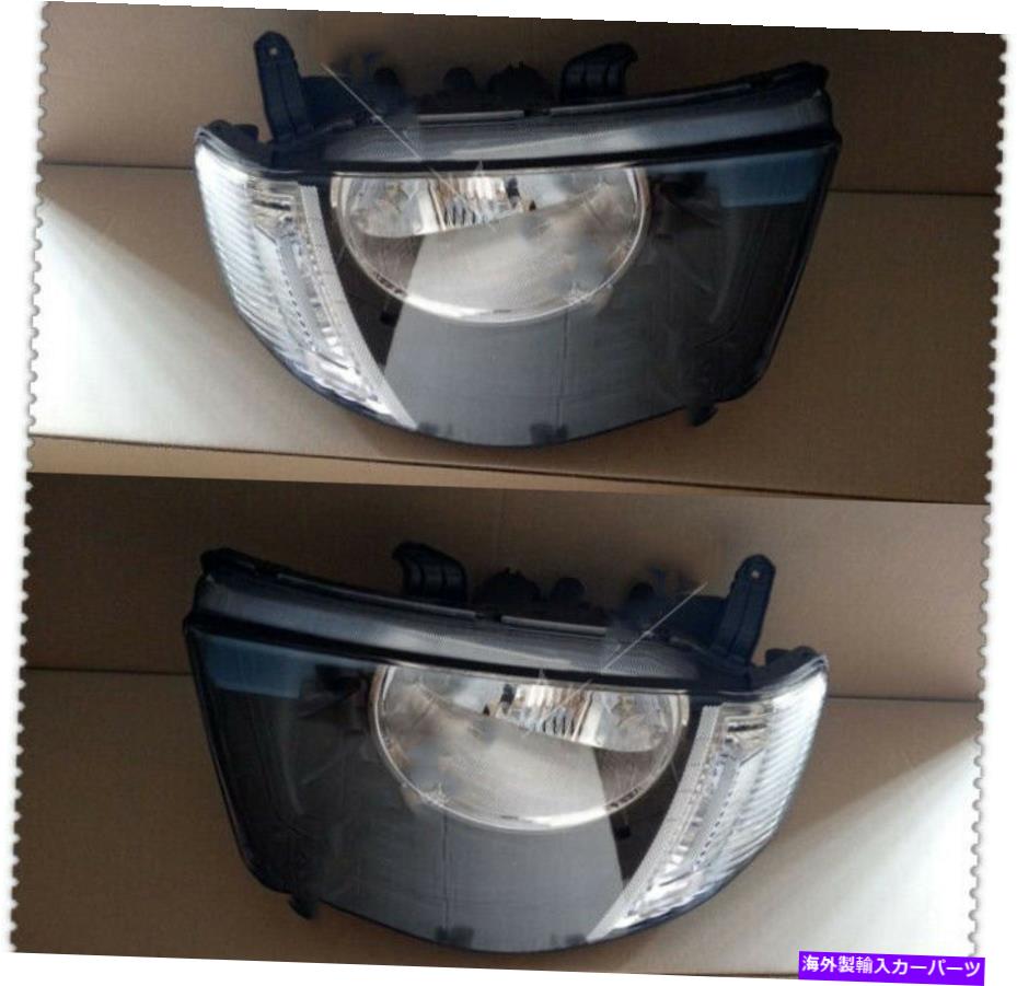 USヘッドライト 1pair車のフロントバンパーヘッドライトランプホワイトフィットL200 2005 1Pair Car Front Bumper Headlight Lamp White Fit For Mitsubishi L200 2005【並行輸入品】