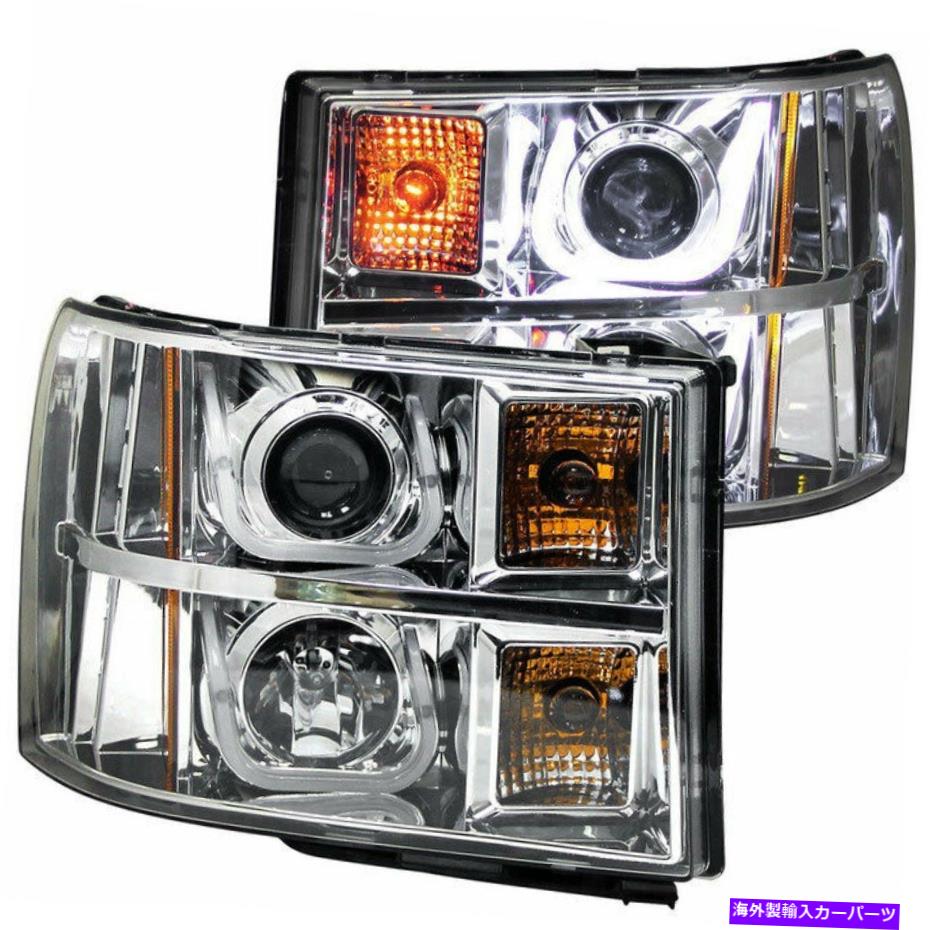 USヘッドライト ヘッドライトアセンブリ - プロジェクタークリアレンズクロム右、左のアンゾ111283 Headlight Assembly-Projector Clear Lens Chrome Right,Left Anzo 111283【並行輸入品】