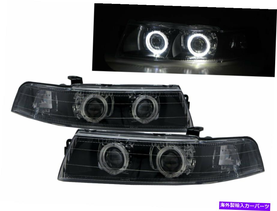 USヘッドライト 三菱LHDのためのLancer 98-01 4DガイドLED Angel-Eye ProjectorヘッドライトBK V2 LANCER 98-01 4D Guide LED Angel-Eye Projector Headlight BK V2 for Mitsubishi LHD【並行輸入品】|Us Custom Parts Shop USDM