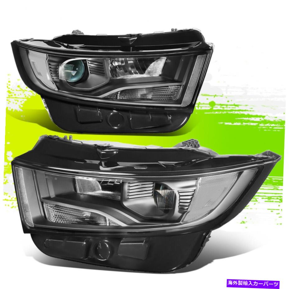 USヘッドライト フォードエッジのためのファクトリースタイルプロジェクターヘッドライトランプ15-18黒クリアペア Factory Style Projector Headlight Lamps for Ford Edge 15-18 Black Clear Pair【並行輸入品】｜Us Custom Parts Shop USDM