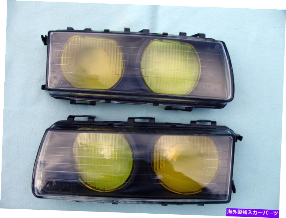 USヘッドライト BMW E36 M3 GTイエローユーロ楕円ヘッドライトレンズ、オリジナルBMW、真新しい BMW E36 M3 GT YELLOW EURO ELLIPSOID HEADLIGHT LENSES, ORIGINAL BMW, BRAND NEW【並行輸入品】