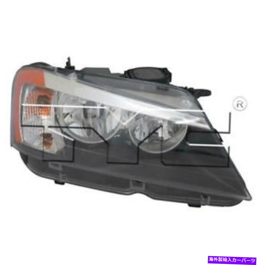 USヘッドライト ヘッドライトは2014年のBMW X3新しいCapa AM Assyの在庫がある Headlight Fits 2014 Bmw X3 New CAPA AM Assy In Stock Premium Right【並行輸入品】