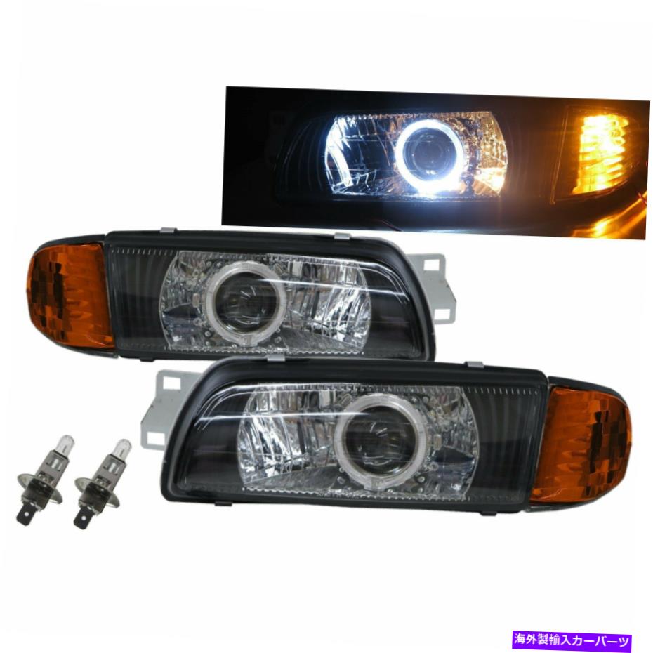 USヘッドライト Lancer MK5 92-95ガイドLED Halo Projector Headlight Black V2 Mitsubishi LHD LANCER MK5 92-95 Guide LED Halo Projector Headlight Black V2 for Mitsubishi LHD【並行輸入品】|Us Custom Parts Shop USDM