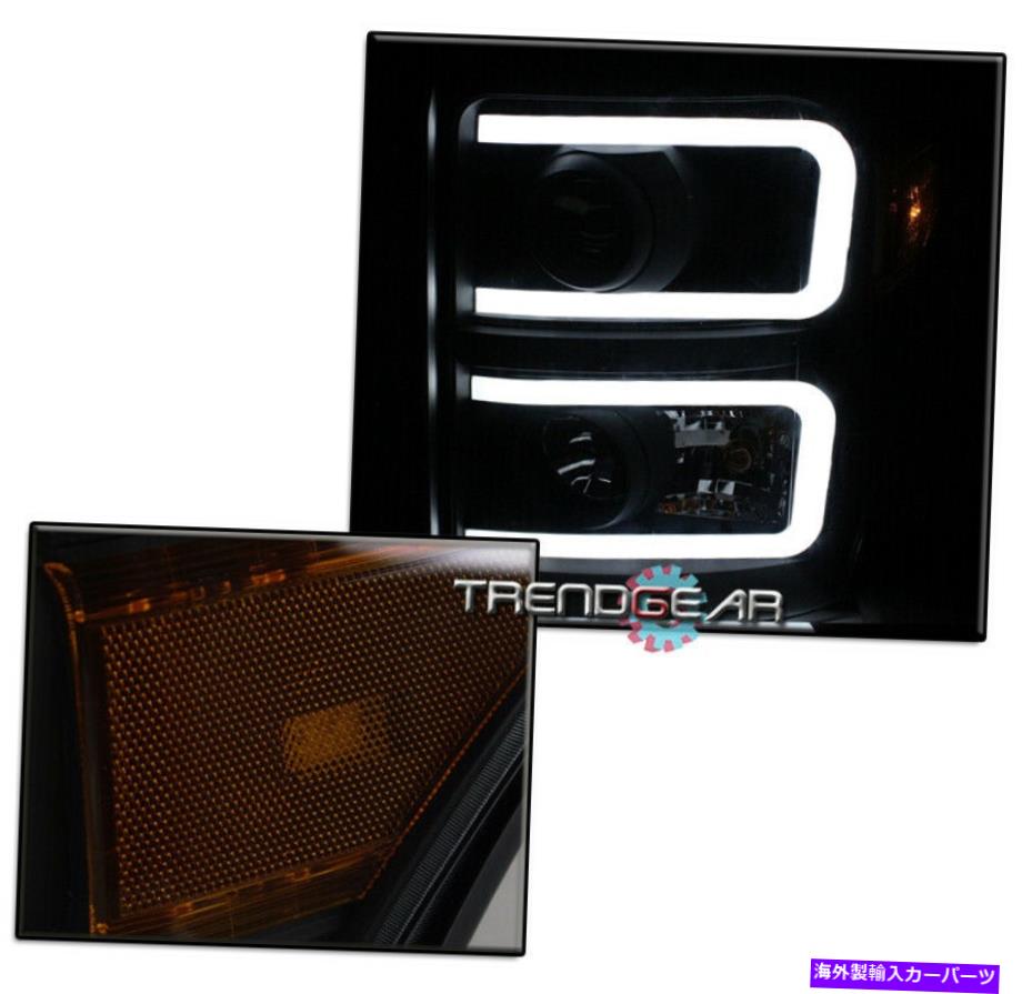 USヘッドライト 11-16フォードF250 F350スーパーデューティLED DRLチューブブラック/スモークプロジェクターヘッドライト FOR 11-16 FORD F250 F350 SUPER DUTY LED DRL TUBE BLACK/SMOKE PROJECTOR HEADLIGHT【並行輸入品】 77,879円