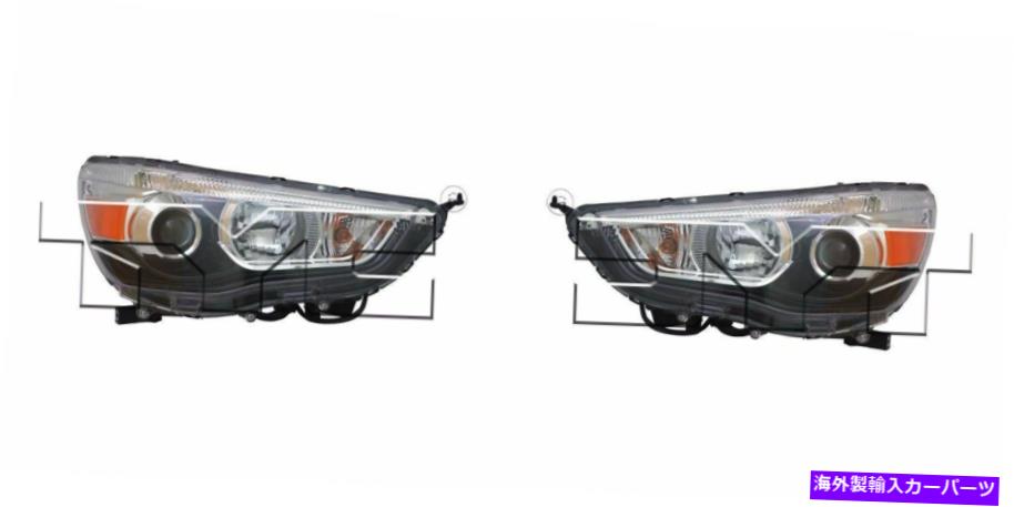 USヘッドライト 2011-2018三菱アウトランダースポーツヘッドライトドライバー＆旅客サイドLH + RH For 2011-2018 Mitsubishi Outlander Sport Headlight Driver & Passenger Side LH+RH【並行輸入品】｜Us Custom Parts Shop USDM
