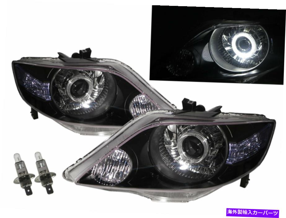 USヘッドライト 市GD8 / GD9 MK4 06-08 FaceliftガイドLED Angel-Eye Headlight BK for Honda LHD City GD8/GD9 MK4 06-08 Facelift Guide LED Angel-Eye Headlight BK for HONDA LHD【並行輸入品】