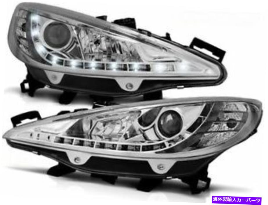 USヘッドライト Peugeot 207 2006 2007 2008 Headlights LPPE22日光クロム PEUGEOT 207 2006 2007 2008 2009 HEADLIGHTS LPPE22 DAYLIGHT CHROME【並行輸入品】｜Us Custom Parts Shop USDM