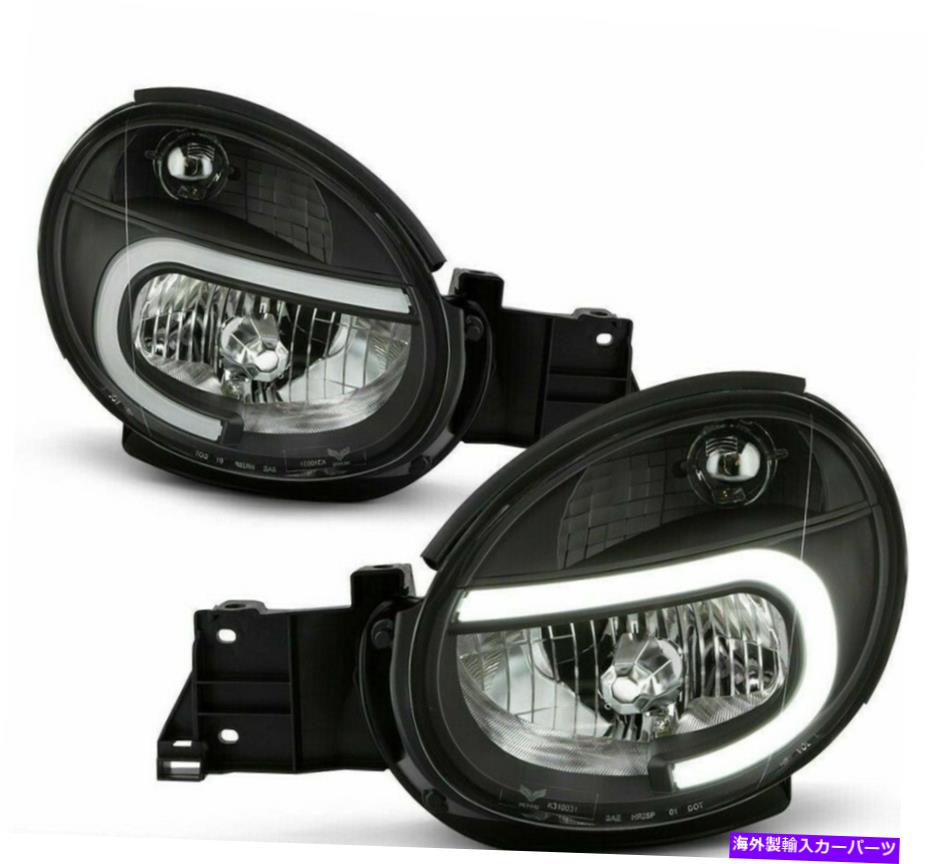 USヘッドライト 2002-2003 Subaru Imperza WRX RS TSブラックLEDチューブヘッドライトヘッドランプ2ピース For 2002-2003 Subaru Impreza WRX RS TS Black LED TUBE headLights HeadLamps 2PCS【並行輸入品】