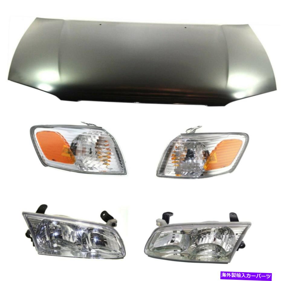 USヘッドライト 2000年から2001年のフードキットTOYOTA CAMRY 5PC Hood Kit For 2000-2001 Toyota Camry 5pc【並行輸入品】