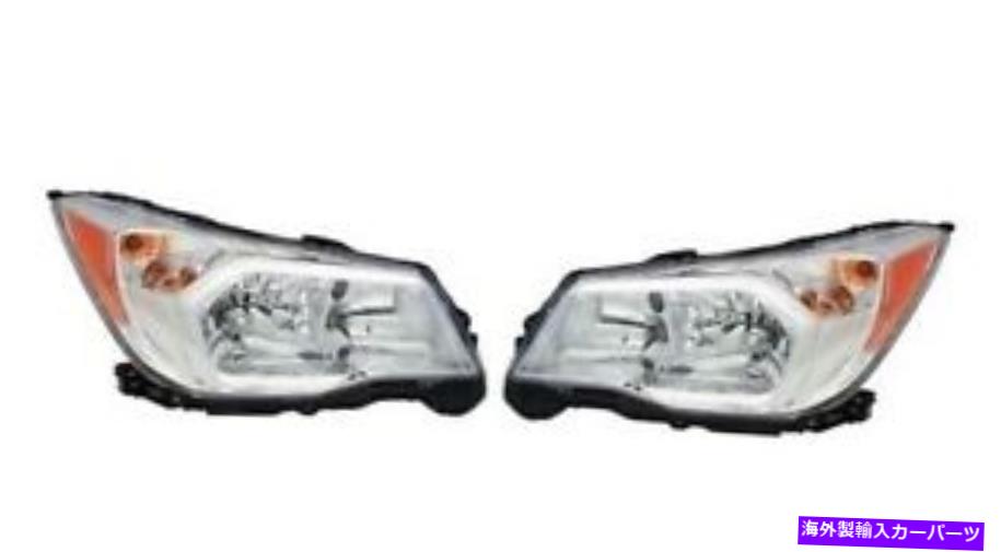 USヘッドライト 2014年のSubaru Forester 2.5iヘッドライトランプドライバー＆旅客サイドLH + RH For 2014 Subaru Forester 2.5i Headlights Lamps Driver & Passenger Side LH+RH【並行輸入品】｜Us Custom Parts Shop USDM