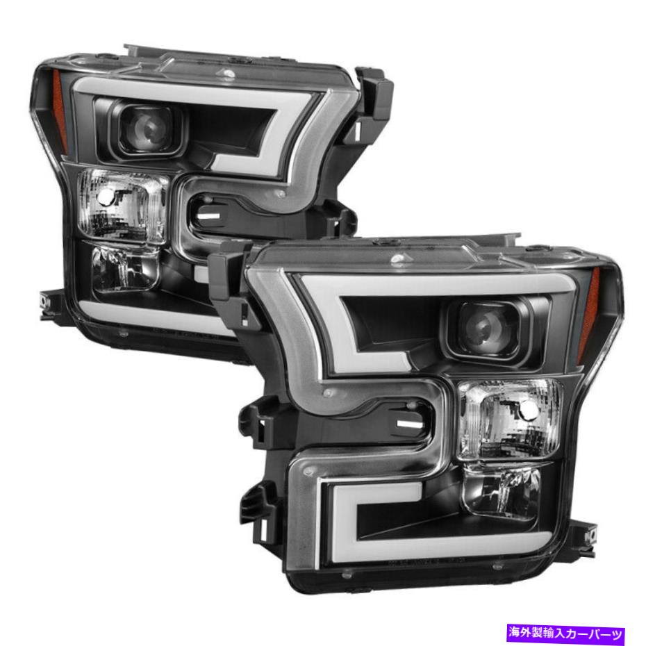 USヘッドライト 15-17フォードF-150のためのSpyder 5083531 DRL LEDプロジェクターヘッドライトブラック Spyder 5083531 Drl Led Projector Headlights Black For 15-17 Ford F-150【並行輸入品】