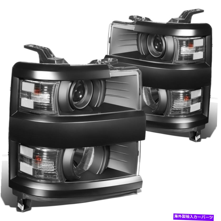 USヘッドライト 2015-2019 Silverado 2500HD 3500HDのための2個の黒/クリアプロジェクターヘッドライトランプ 2PCS BLACK/CLEAR PROJECTOR HEADLIGHT LAMP FOR 2015-2019 SILVERADO 2500HD 3500HD【並行輸入品】｜Us Custom Parts Shop USDM
