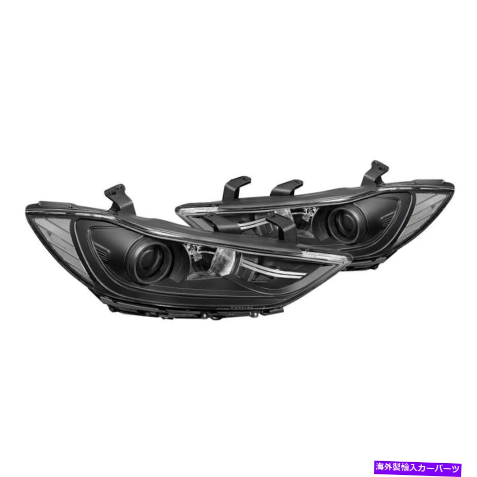 USヘッドライト Hyundai Elantra 17-18 Lumen Black Factoryスタイルプロジェクターヘッドライト For Hyundai Elantra 17-18 Lumen Black Factory Style Projector Headlights【並行輸入品】