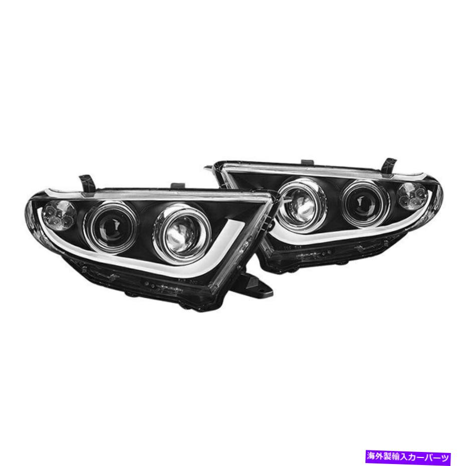 USヘッドライト Toyota Highlander 11-13ヘッドライトブラックDRLバーHaloプロジェクターヘッドライトW For Toyota Highlander 11-13 Headlights Black DRL Bar Halo Projector Headlights w【並行輸入品】｜Us Custom Parts Shop USDM