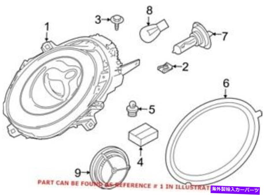 USヘッドライト MINI 63117401600のための本物のOEM右ヘッドライトアセンブリ Genuine OEM Right Headlight Assembly for Mini 63117401600【並行輸入品】
