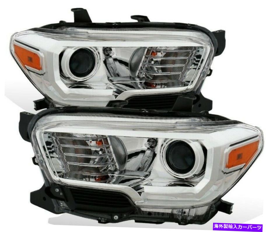 USヘッドライト 2016-2018トヨタタコマドライバ＆旅客側のデポハロゲンヘッドライトセット Depo Halogen Headlight Set For 2016-2018 Toyota Tacoma Driver & Passenger Side【並行輸入品】