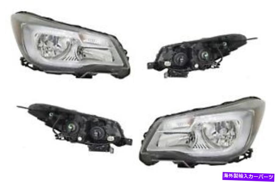 USヘッドライト 2017年2018年の新しい左右のハロゲンヘッドライトペア New Left & Right Halogen Headlight PAIR FOR 2017 2018 Subaru Forester【並行輸入品】