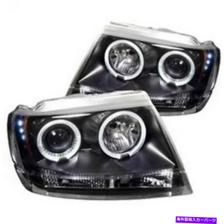 USヘッドライト スパイダーオート501145プロジェクターヘッドライト - LEDハロー - LED - ブラック - Spyder Auto 5011145 Projector Headlights - LED Halo - LED - Black -【並行輸入品】