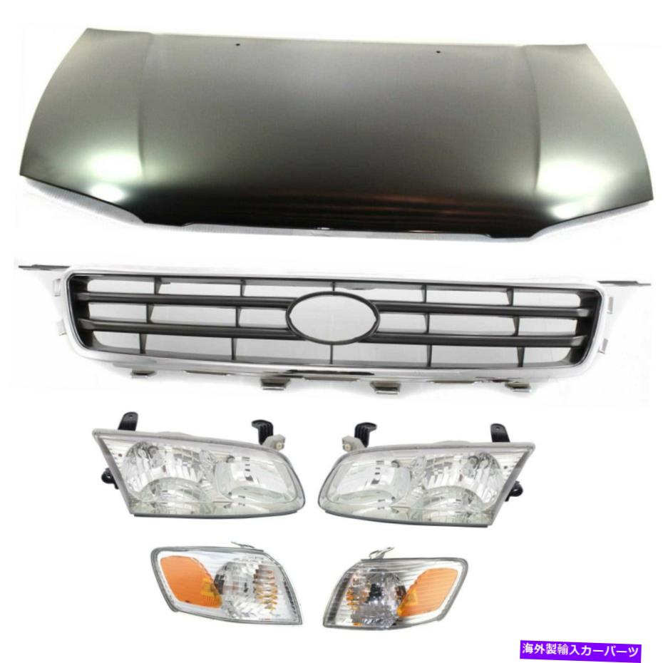 USヘッドライト 2000年から2001年のフードグリルキットTOYOTA CAMRY USモデル Hood Grille Kit For 2000-2001 Toyota Camry US Built Model【並行輸入品】