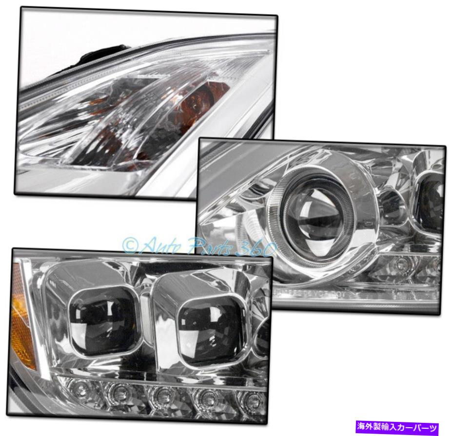 USヘッドライト 08-15 G37 / Q60 COUPE 2DRシーケンシャル信号LED DRLクロムプロジェクターヘッドライト FOR 08-15 G37/Q60 COUPE 2DR SEQUENTIAL SIGNAL LED DRL CHROME PROJECTOR HEADLIGHT【並行輸入品】