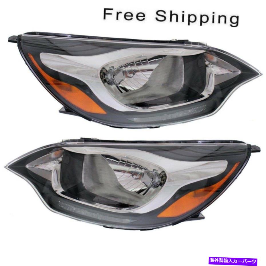 USヘッドライト ハロゲンヘッドランプアセンブリ2 LH＆RHサイドフィットKia Rio Sedan 2012-2017 Halogen Head Lamp Assembly Set of 2 LH & RH Side Fits Kia Rio Sedan 2012-2017【並行輸入品】｜Us Custom Parts Shop USDM