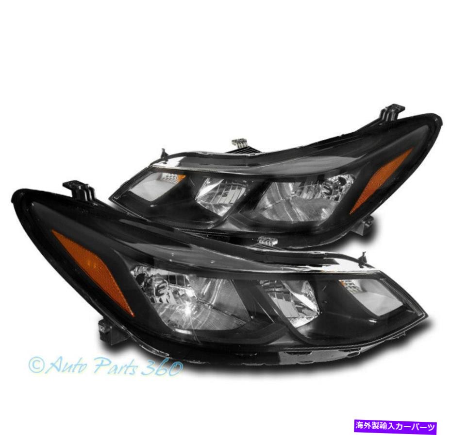 USヘッドライト 16 17 18 Chevy Cruze LS LT LTZハロゲンヘッドライトヘッドランプランプブラックLH + RH For 16 17 18 Chevy Cruze LS LT LTZ Halogen Headlights Headlamps Lamp Black LH+RH【並行輸入品】