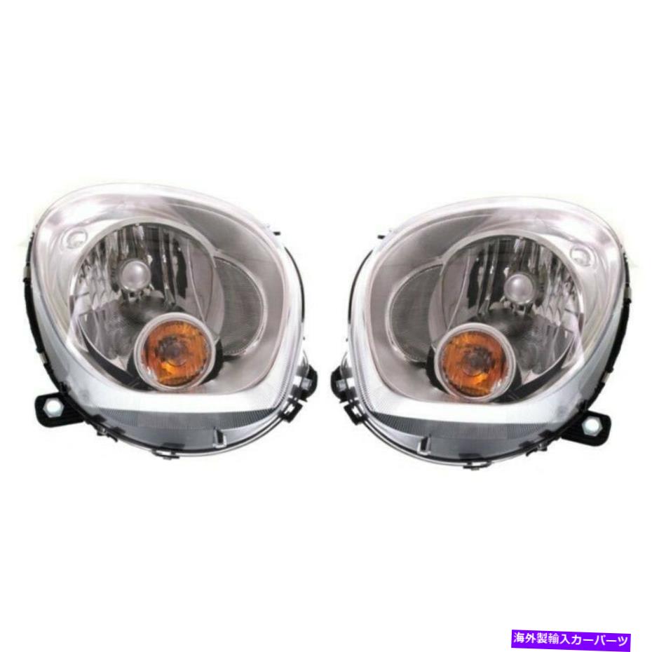 USヘッドライト 2011-2016ミニクーパーのw /白の信号のペアのためのハロゲンのヘッドライトセット Halogen Headlight Set For 2011-2016 Mini Cooper Countryman w/White Signal Pair【並行輸入品】|Us Custom Parts Shop USDM