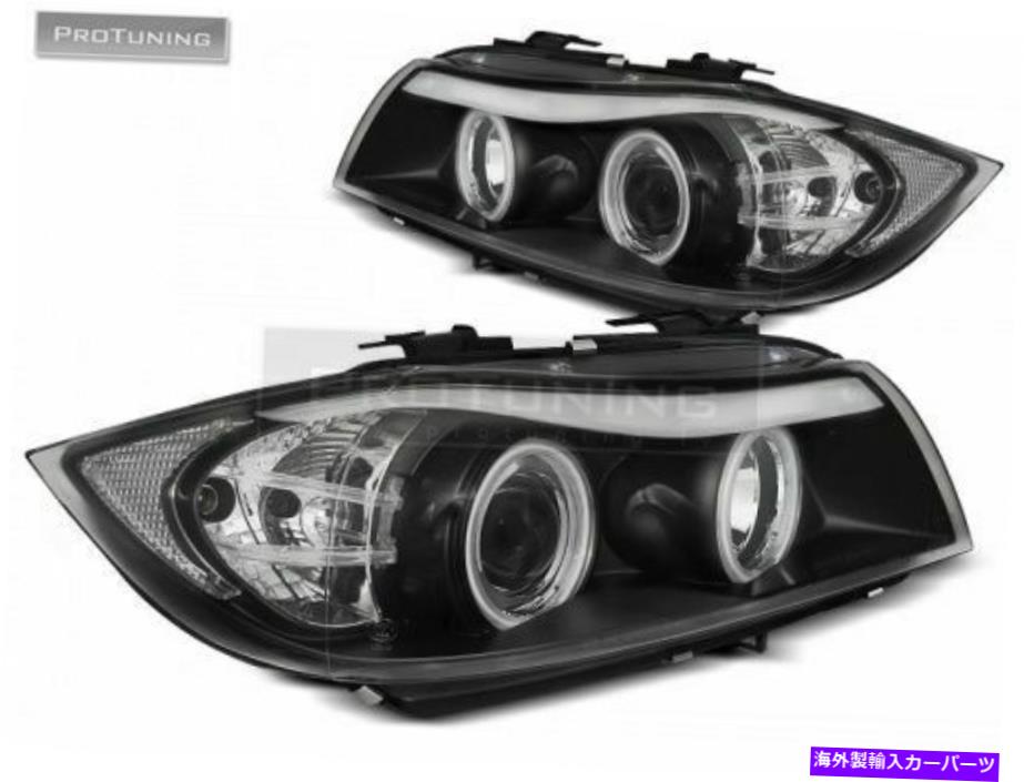 USヘッドライト Heqadlights Angel Eyes CCFLブラックBMW E90 / E91 05-08 ProfeLeft Heqadlights ANGEL EYES CCFL BLACK For BMW E90/E91 05-08 Prefaelift【並行輸入品】