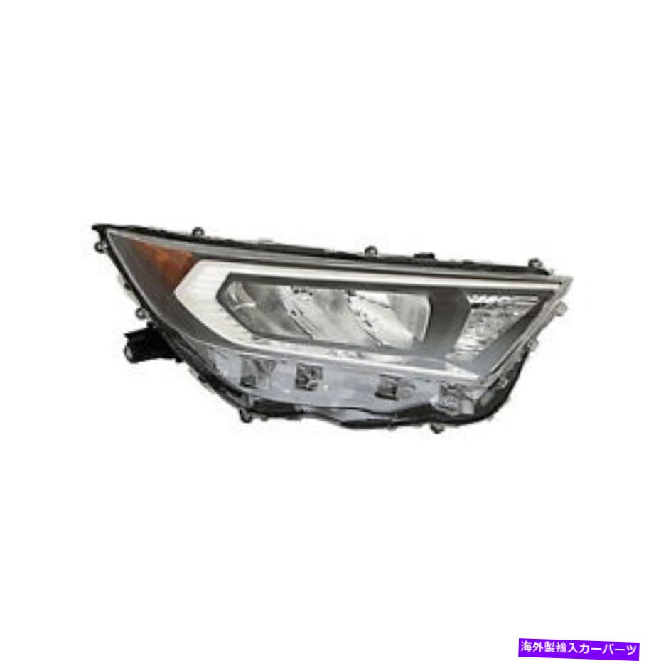 USヘッドライト TO2519201新しい交換の乗客LEDヘッドライトレンズ/ハウジングフィット2019-21 RAV4 TO2519201 New Replacement Passenger LED Headlight Lens/Housing Fits 2019-21 Rav4【並行輸入品】